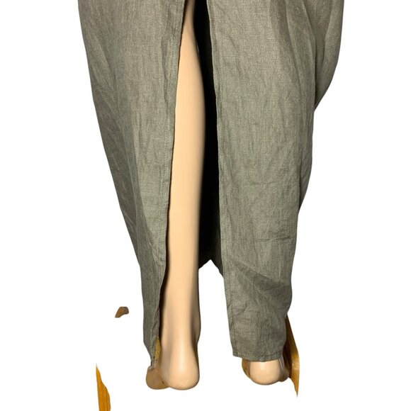 Avant Garde Grunge Long Maxi Dress Women’s Sz M Lagenlook Linen Draped Rick - Picture 10 of 11